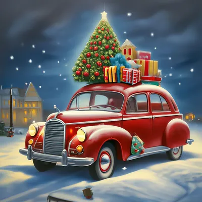 Леттеринг подарки - КРАСНАЯ МАШИНА - НОВЫЙ СИМВОЛ РОЖДЕСТВА? ♥️🚙 . В  последнее время одним из ярких символов Рождества и Нового года стала  красная машинка с праздничным декором - её часто можно