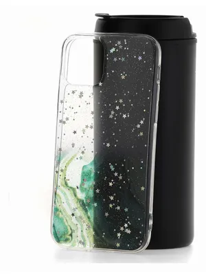Чехол для телефона КейсБерри для iPhone X/XS/10, серия Star - «Мерцающие  звездочки на черном фоне ✨» | отзывы