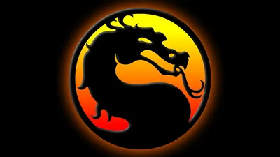 Обои для рабочего стола Mortal Kombat Драконы Логотип 1366x768