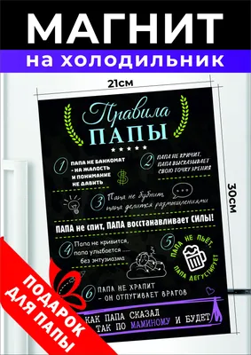 Правила папы дома и на работе. смешной позитивный прикольный подарок любому  отцу папочке. всегда радует глаз сделано с любовью | AliExpress