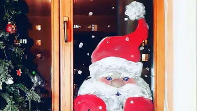 SANTA CLAUS | How to draw on the window! No white paint👌 - YouTube