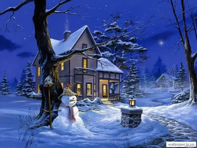 Снежный ангел Живые новогодние 4D - открытки с AR (видео, звук)