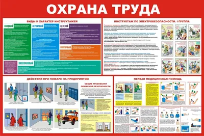 Стенд охрана труда, информационный стенд охрана труда купить СПБ, МСк