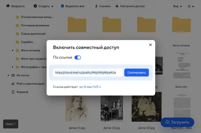 Получить ссылку на файл — Облако Mail.ru — Помощь