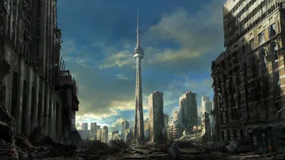Руины Торонто, постапокалипсис - обои для рабочего стола, картинки, фото