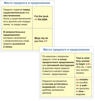 Предлоги направления в английском языке: правила и примеры