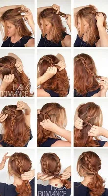Прически на среднюю длину волос: 13 быстрых вариантов на каждый день  (пошагово) | Прически, Прически для средней длины волос, Прически для  кудрявых волос