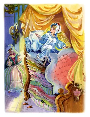 Иллюстрация к сказке принцесса на горошине - 81 фото