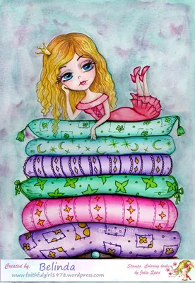 Иллюстрация Принцесса на горошине в стиле 2d | Illustrators.ru