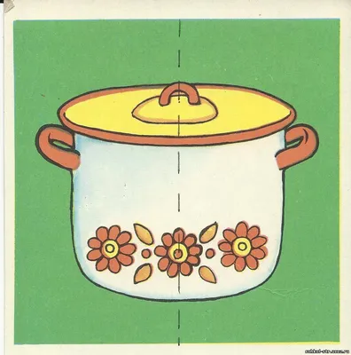 Разрезные картинки «Посуда» 4+