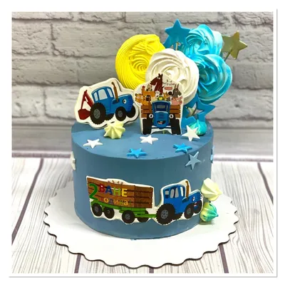 Торт из мультика “Синий трактор” Вес:2кг💙 | Instagram