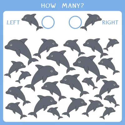 Тест на внимательность: Сколько дельфинов вы сможете найти? | Проверь Себя  | Дзен
