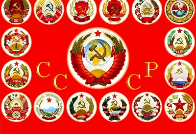 Обои флаг, серп, молот, красный, советский союз, ссср на рабочий стол