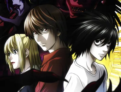 Обои Death note, тетрадь смерти, аниме, ягами лайт на рабочий стол