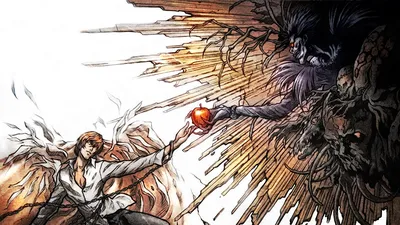 Обои для рабочего стола Death Note Аниме 1366x768