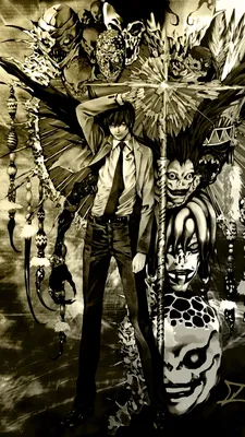 Обои для рабочего стола Death Note подросток Аниме