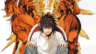 Обои на рабочий стол L (El Lawliet) из аниме Тетрадь Смерти / Death Note,  обои для рабочего стола, скачать обои, обои бесплатно