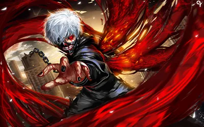 Обои на рабочий стол Ken Kaneki / Кэн Канэки из аниме Tokyo Ghoul / Токийский  Гуль, обои для рабочего стола, скачать обои, обои бесплатно