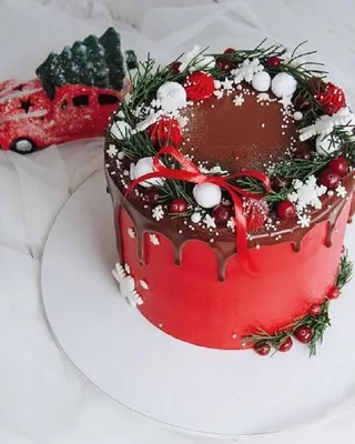 Торт № 347 Праздничный \"Новый год\" на заказ в Краснодаре - кулинария Восход