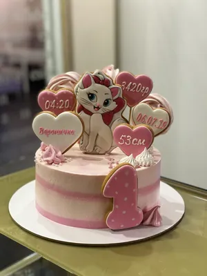 Купить Детский торт на годик дочке №46— 975 грн/кг*Без учета стоимости  декора Cupcake Studio 2022