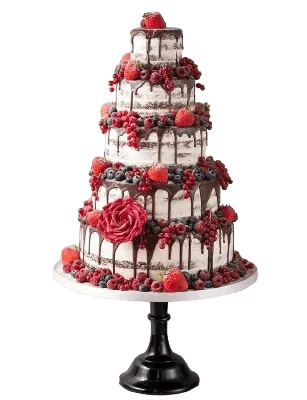 Трехъярусный торт на свадьбу СВ54 на заказ в Киеве ❤ Кондитерская Mr. Sweet
