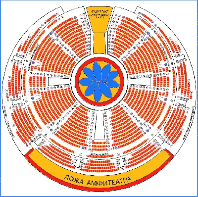 Схема арены цирк на Цветном бульваре
