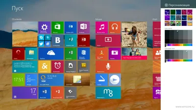 Как установить обои рабочего стола в качестве фона начального экрана  Windows 8.1?