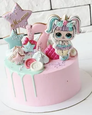 ☆Детский торт Куклы Лол 2. Созвездие сладостей