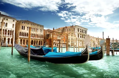 Обои Venice, Italy Города Венеция (Италия), обои для рабочего стола,  фотографии venice, italy, города, венеция, италия, гондолы, гранд-канал,  canal, grande Обои для рабочего стола, скачать обои картинки заставки на рабочий  стол.