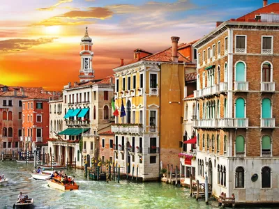 Красивые дома в Венеции - обои на рабочий стол
