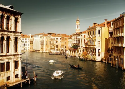 Обои венеция, италия, гондолы, река картинки на рабочий стол, фото скачать  бесплатно