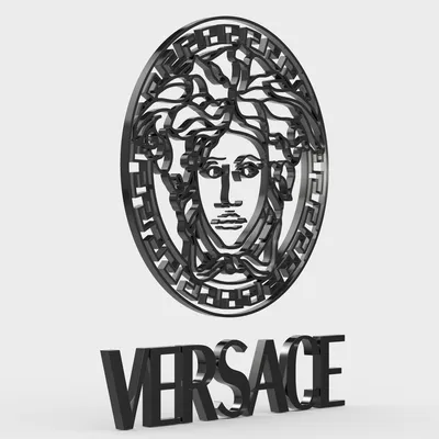 versace logo 3D Модель in Одежда 3DExport