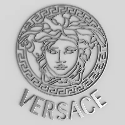 versace cast metal label 3D Модель in Ювелирные изделия 3DExport