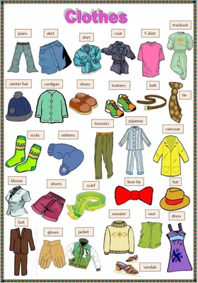 Слова для описания одежды на английском языке (уровень upper-intermediate)  | Английский по скайпу в онлайн школе IEnglish
