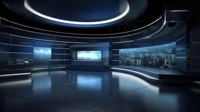3d рендеринг фона для виртуальной новостной студии, комната новостей,  телевизионная студия, телестудия фон картинки и Фото для бесплатной загрузки