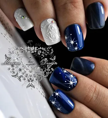 Дизайн зимних ногтей, Зимние ногти, Зимний маникюр, Идеи зимнего маникюра,  | Best nail art designs, Colorful nail designs, Christmas nails